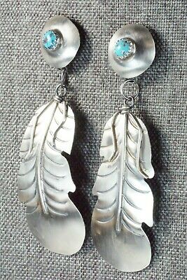 Turquoise & Sterling Silver Earrings - Gabrielle Yazzie