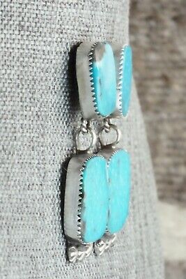 Turquoise & Sterling Silver Earrings - Selina Warner