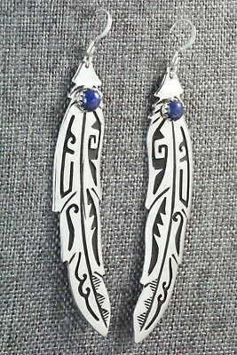 Lapis & Sterling Silver Earrings - Rosita Singer