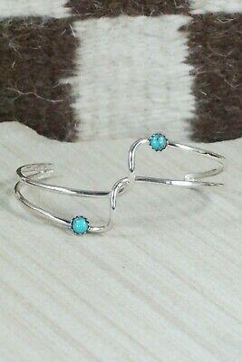 Turquoise & Sterling Silver Bracelet - Yolanda Skeets - High Lonesome Trading