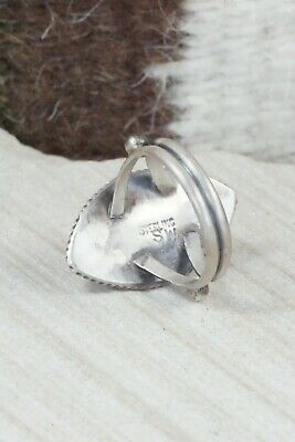 Spiny Oyster & Sterling Silver Ring - Selina Warner - Size 7.5