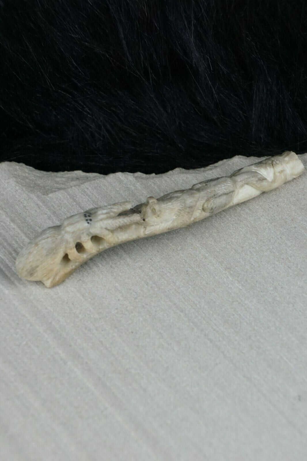 Mountain Lion & Spider Zuni Fetish Carving - Glenn Laate - High Lonesome Trading