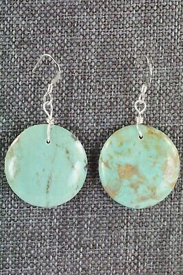 Turquoise & Sterling Silver Earrings - Joe Garcia - Santo Domingo