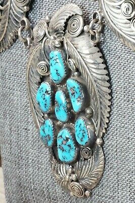 Turquoise & Sterling Silver Necklace and Earrings - Nora Tsosie