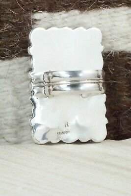 Turquoise and Sterling Silver Ring - Pricilla Reeder - Size 8.5