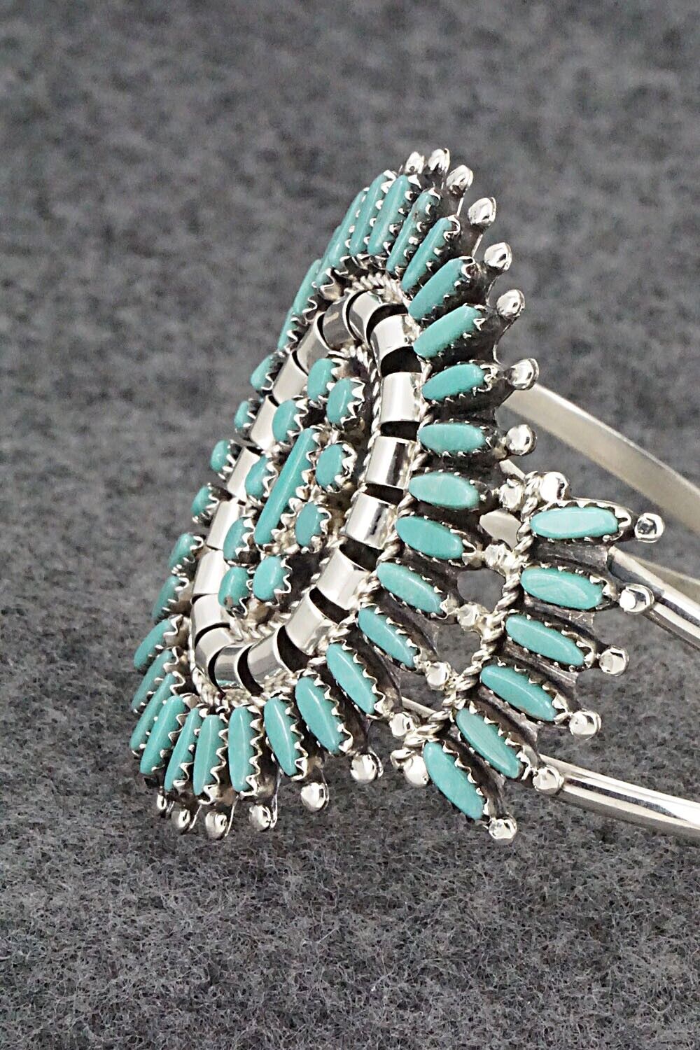 Turquoise & Sterling Silver Bracelet - Nathaniel Nez