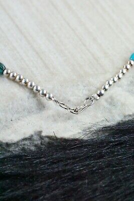 Turquoise & Sterling Silver Necklace - Native American