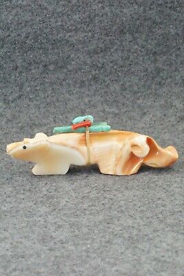 Mountain Lion Zuni Fetish Carving - Danette Laate