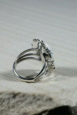 Navajo Magnesite and Sterling Silver Ring - Daniel Benally - Size 7.75 - High Lonesome Trading