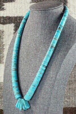 Turquoise & Sterling Silver Necklace - Lupe Lovato - High Lonesome Trading
