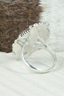 Spiny Oyster & Sterling Silver Ring - Daniel Benally - Size 10