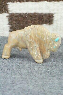 Buffalo Zuni Fetish Carving - Andres Quandelacy - High Lonesome Trading