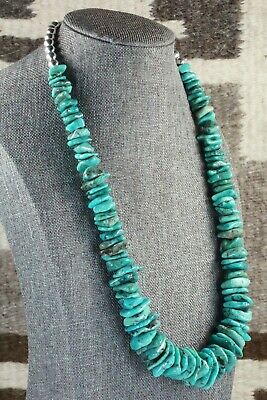 Turquoise & Sterling Silver Necklace - Navajo