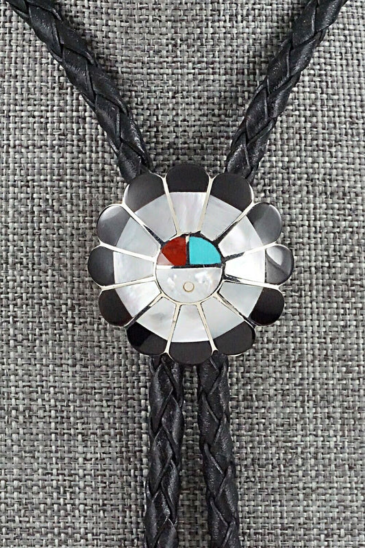 Multi Stone & Sterling Silver Bolo Tie - Denise Siutza
