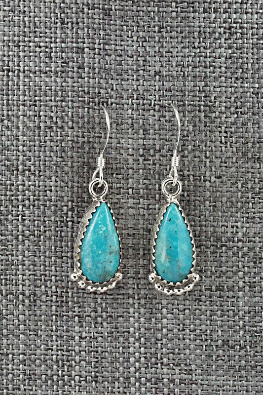 Turquoise & Sterling Silver Earrings - Emery Spencer