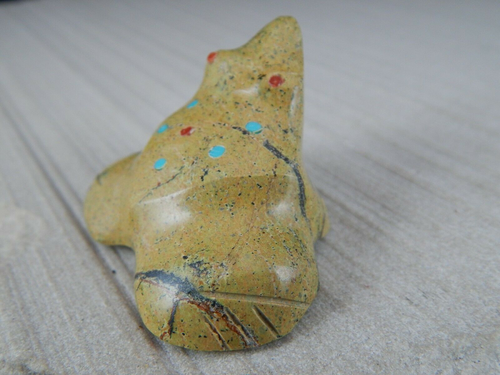 Frog Zuni Fetish Carving - Lena Boone - High Lonesome Trading