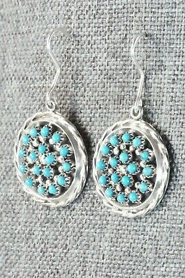 Turquoise & Sterling Silver Earrings - Stephen Haloo