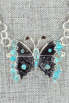 Turquoise & Sterling Silver Necklace and Earrings Set - Tamara Pinto