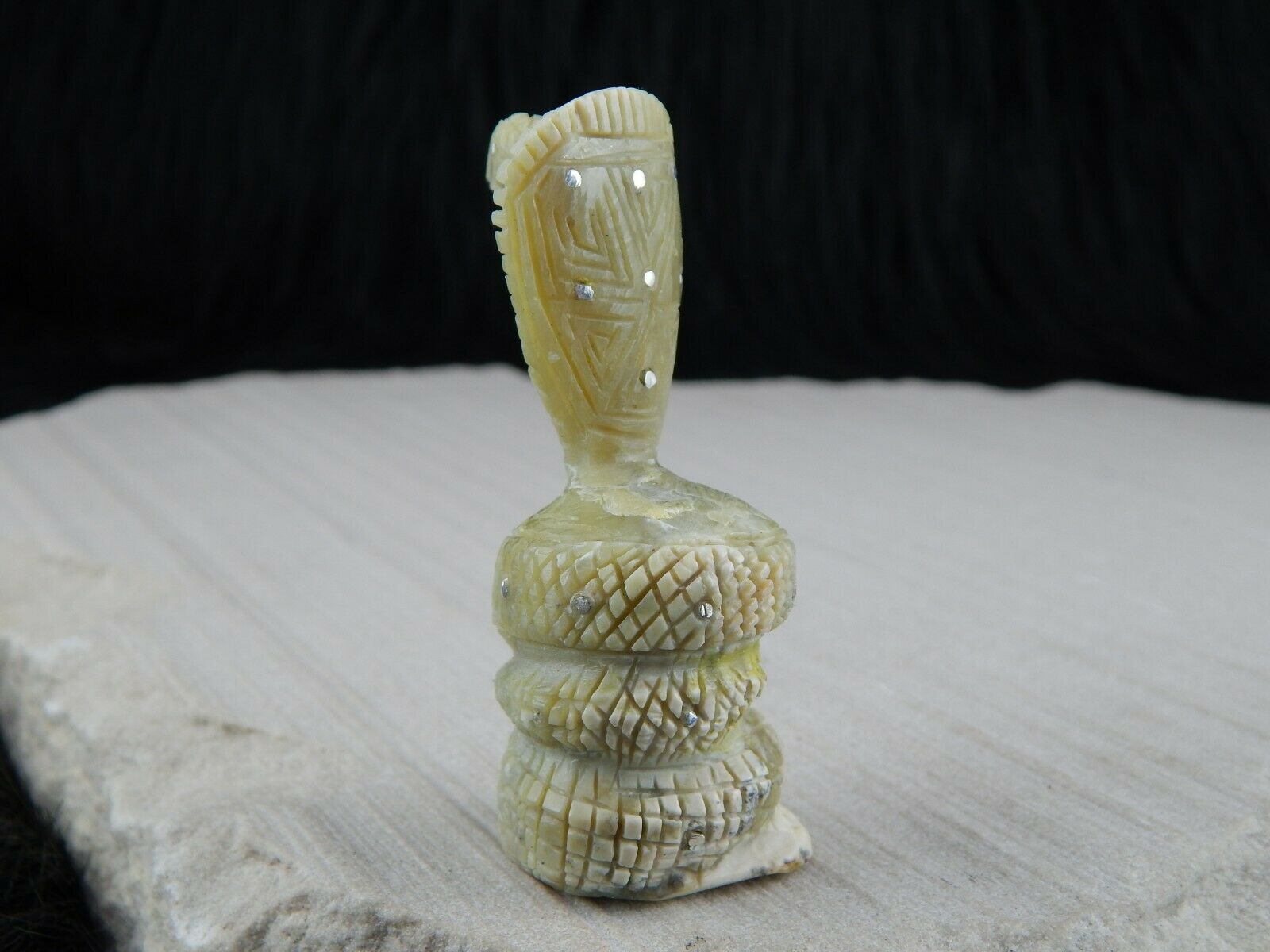 Cobra Zuni Fetish Carving - Kevin Allapowa - High Lonesome Trading