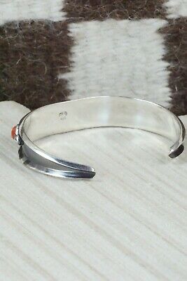 Turquoise, Coral & Sterling Silver Bracelet - Paul Largo