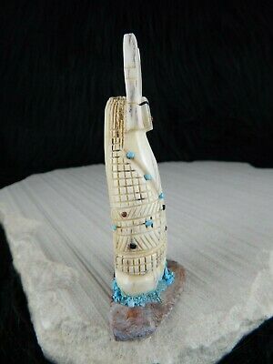 Corn Maiden Zuni Fetish Carving - Carl Etsate - Zuni Maiden Carving - High Lonesome Trading