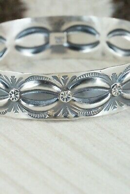 Sterling Silver Bangle Cuff - Tim Yazzie