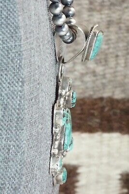 Turquoise and Sterling Silver Pendant & Necklace - Tom Lewis