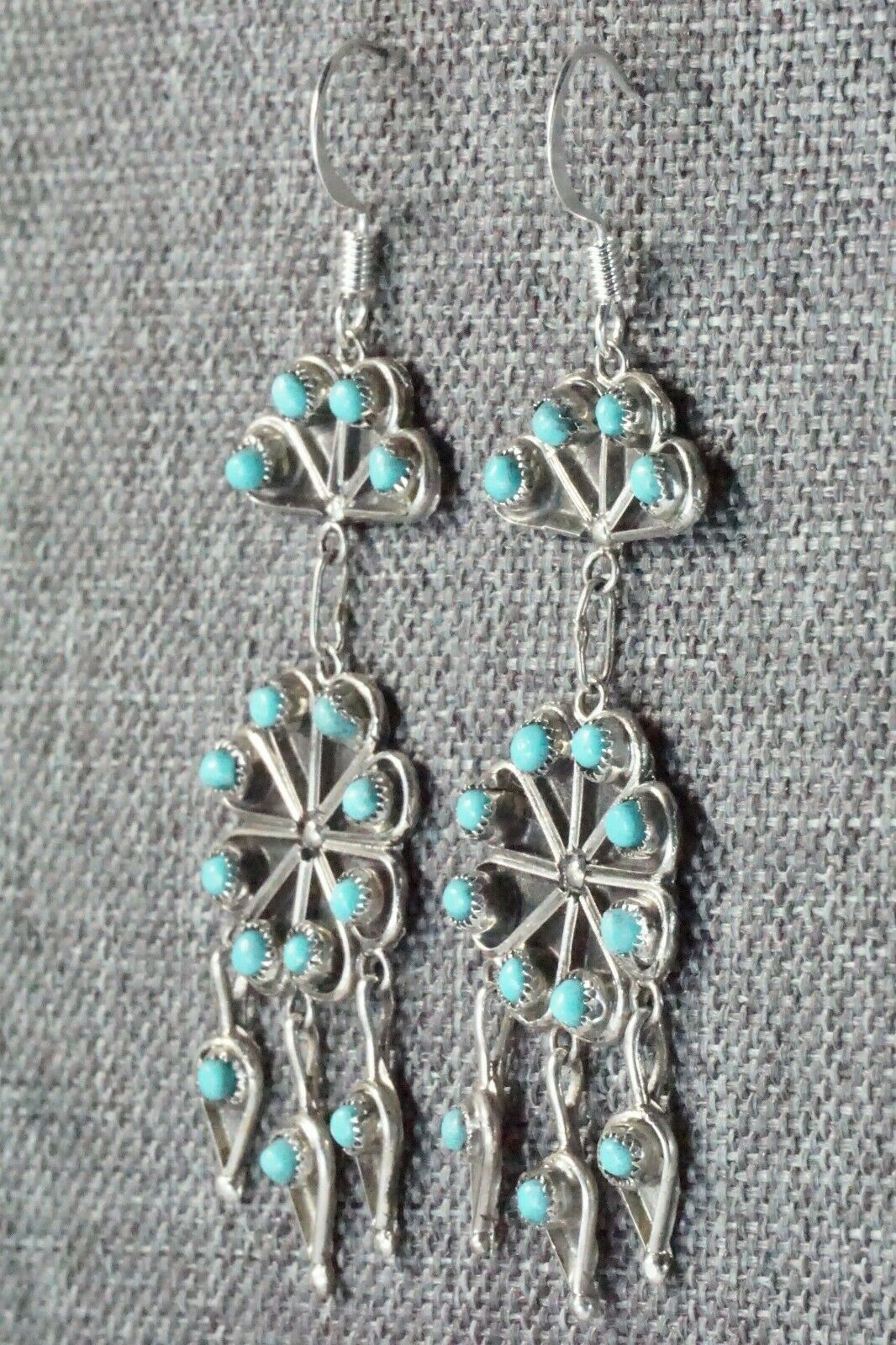 Turquoise and Sterling Silver Earrings - Waylon Johnson