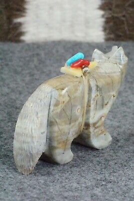 Wolf Zuni Fetish Carving - Stewart Alanzo