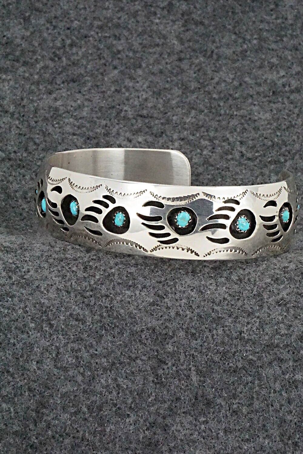 Turquoise & Sterling Silver Bracelet - Pearlene Spencer