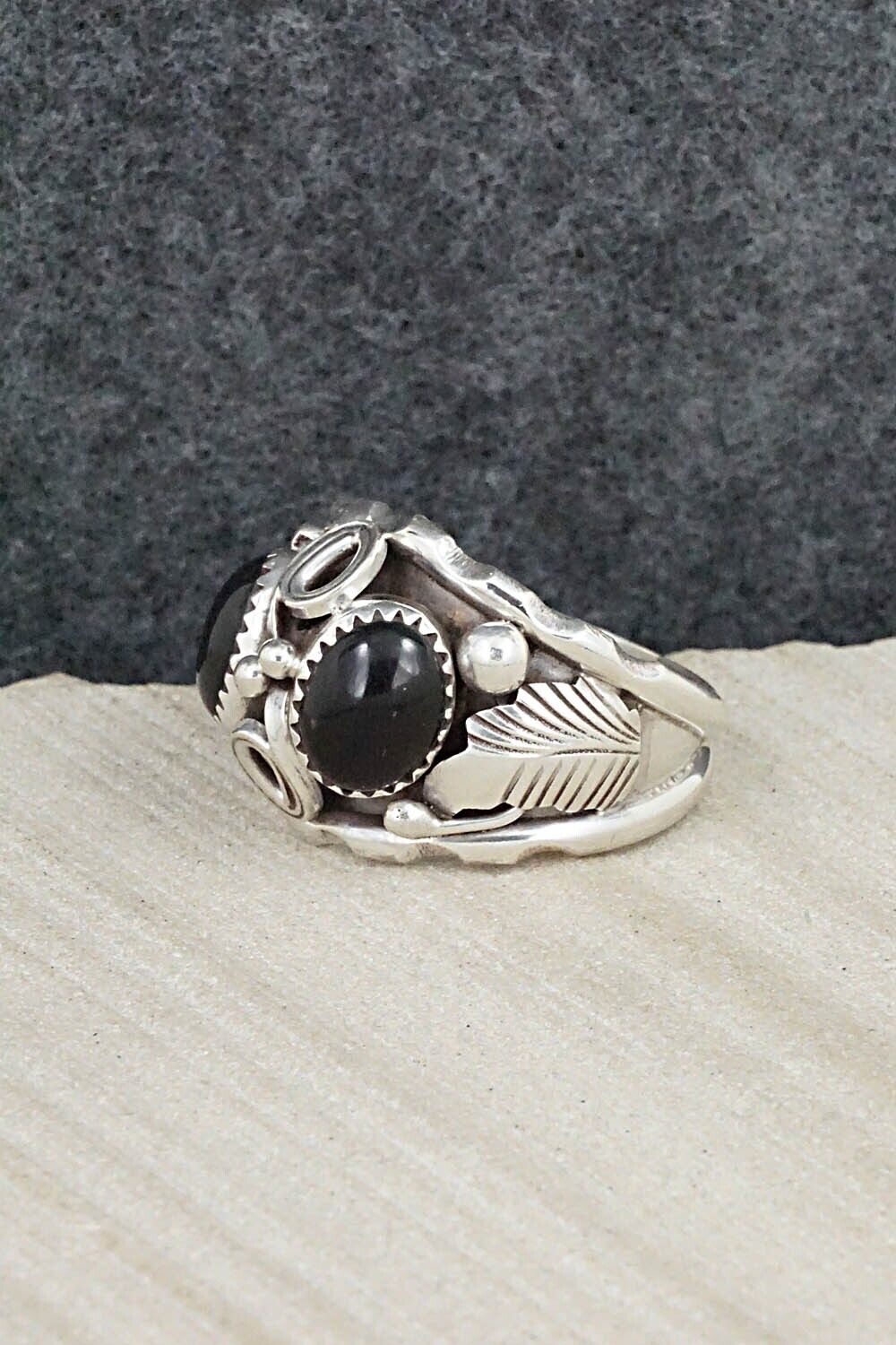 Onyx & Sterling Silver Ring - Max Calliditto - Size 11.5