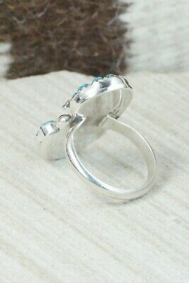 Turquoise & Sterling Silver Ring - Lyolita Tsattie - Size 7.25