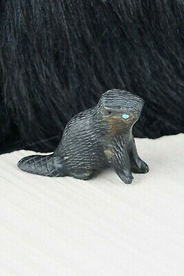 Beaver Zuni Fetish Carving - Karen Zunie - High Lonesome Trading