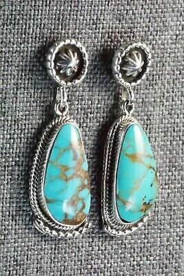 Turquoise & Sterling Silver Earrings - Verley Betone