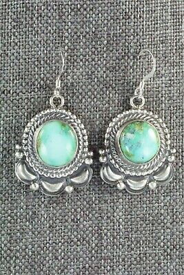 Turquoise & Sterling Silver Necklace and Earrings Set - Tom Lewis