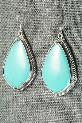 Turquoise & Sterling Silver Earrings - Annie Spencer - High Lonesome Trading