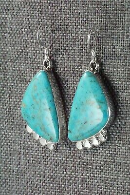 Turquoise & Sterling Silver Earrings - Sharon McCarthy