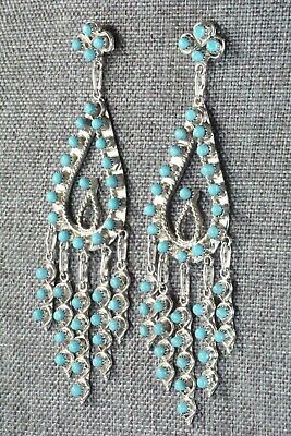 Turquoise & Sterling Silver Earrings - Wayne Johnson Jr.