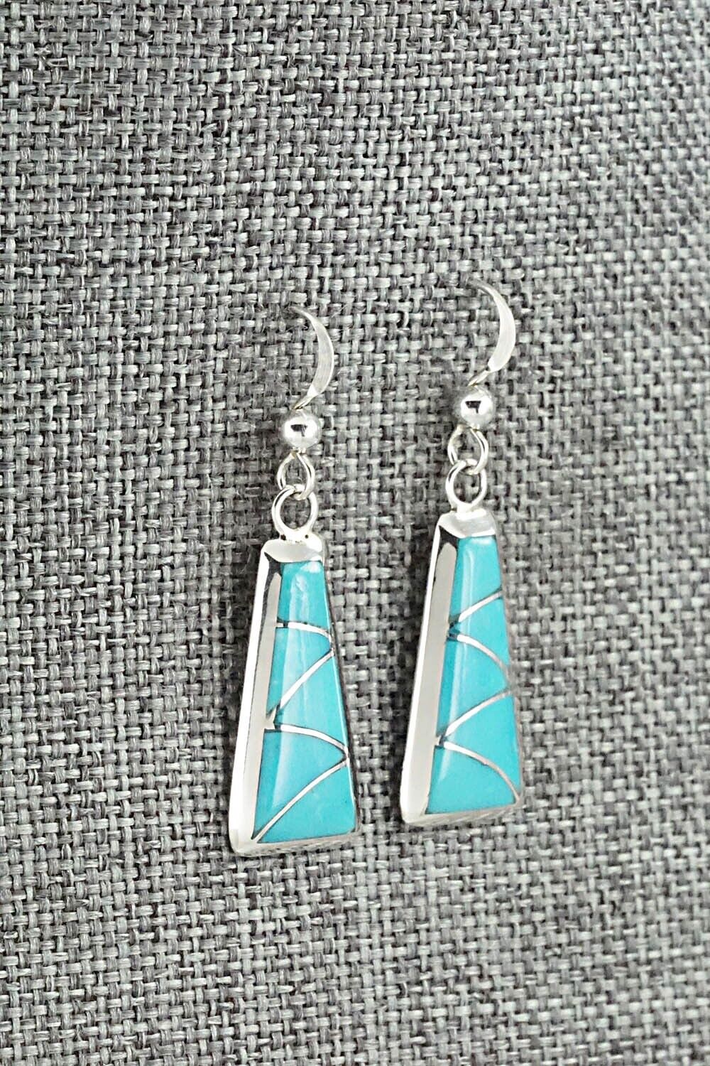 Turquoise & Sterling Silver Earrings - Stewart Tucson