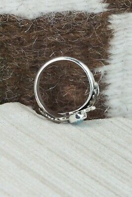 Turquoise & Sterling Silver Ring - Etta Belin - Size 7.75