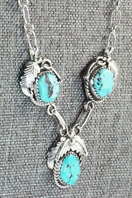Turquoise & Sterling Silver Necklace - Roberta Begay