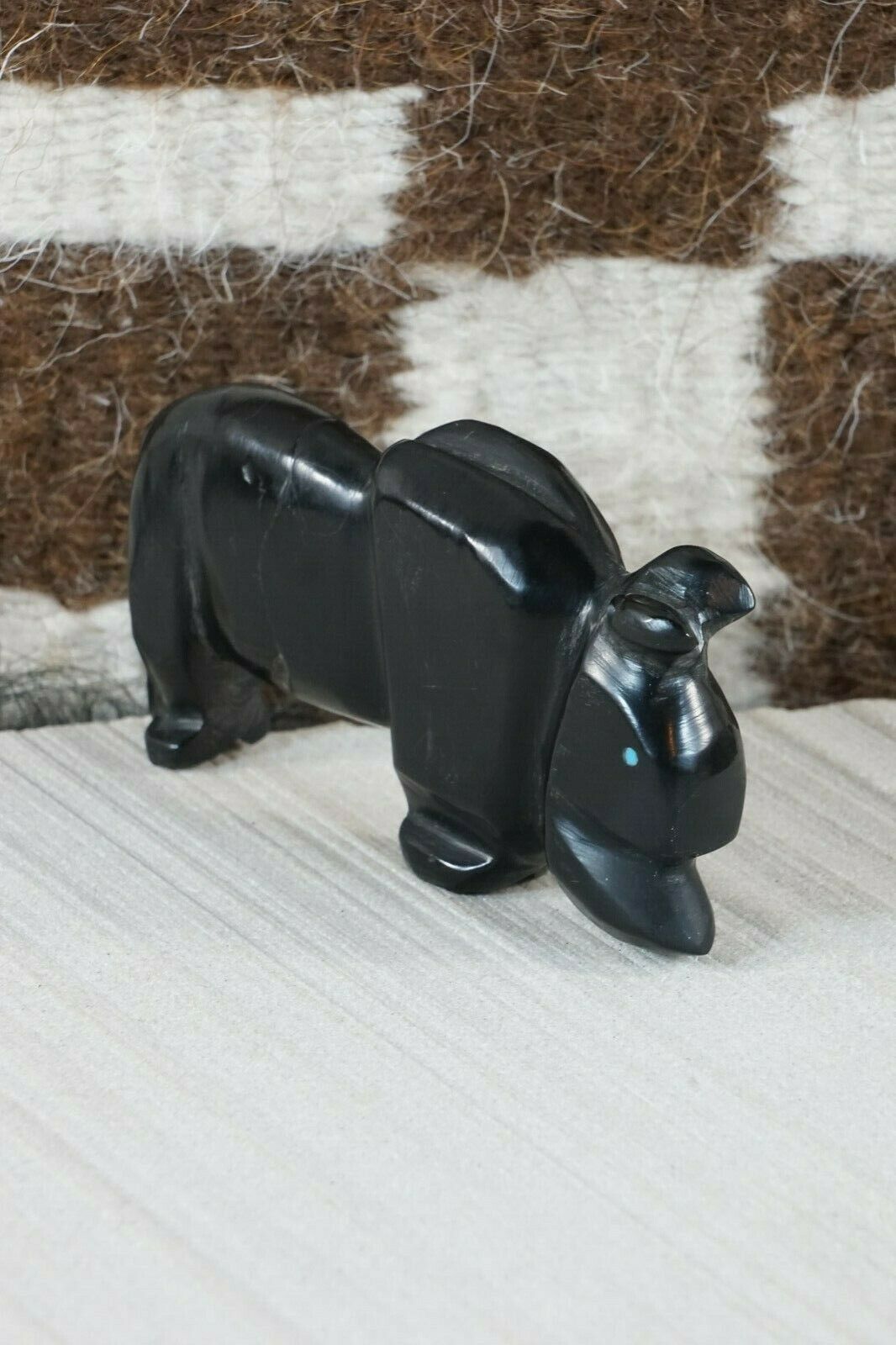 Buffalo Zuni Fetish Carving - Kelly Lementino - High Lonesome Trading