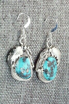 Turquoise & Sterling Silver Earrings - Roberta Begay