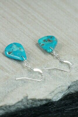 Navajo Turquoise & Sterling Silver Earrings - Native American