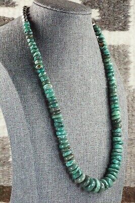 Turquoise & Sterling Silver Necklace - Navajo