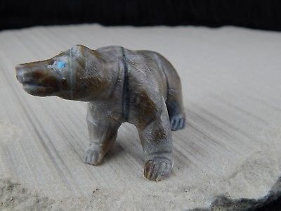 Bear Zuni Fetish Carving - Herbert Him - High Lonesome Trading