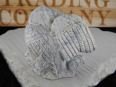 Eagle Zuni Fetish Carving - Evan Cachini - High Lonesome Trading