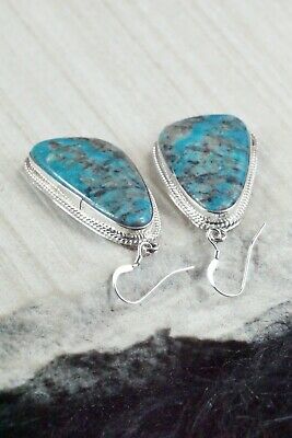 Navajo Turquoise & Sterling Silver Earrings - Sharon McCarthy