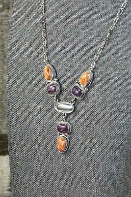 Spiny Oyster & Sterling Silver Necklace - Verley Betone