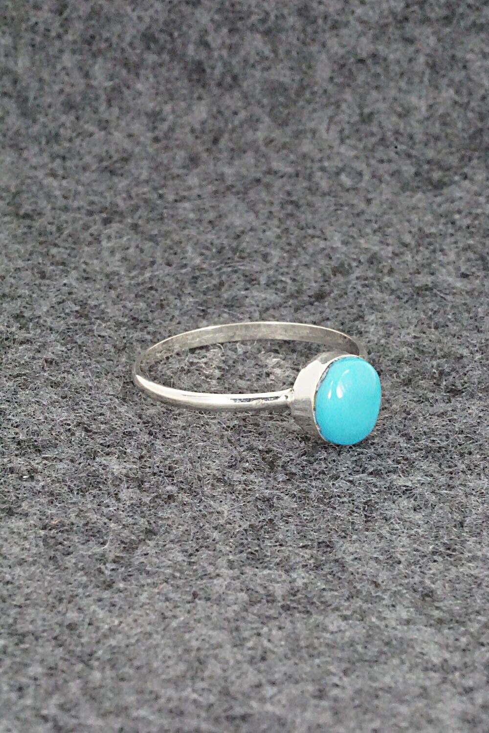 Turquoise & Sterling Silver Ring - Trista Slow - Size 7
